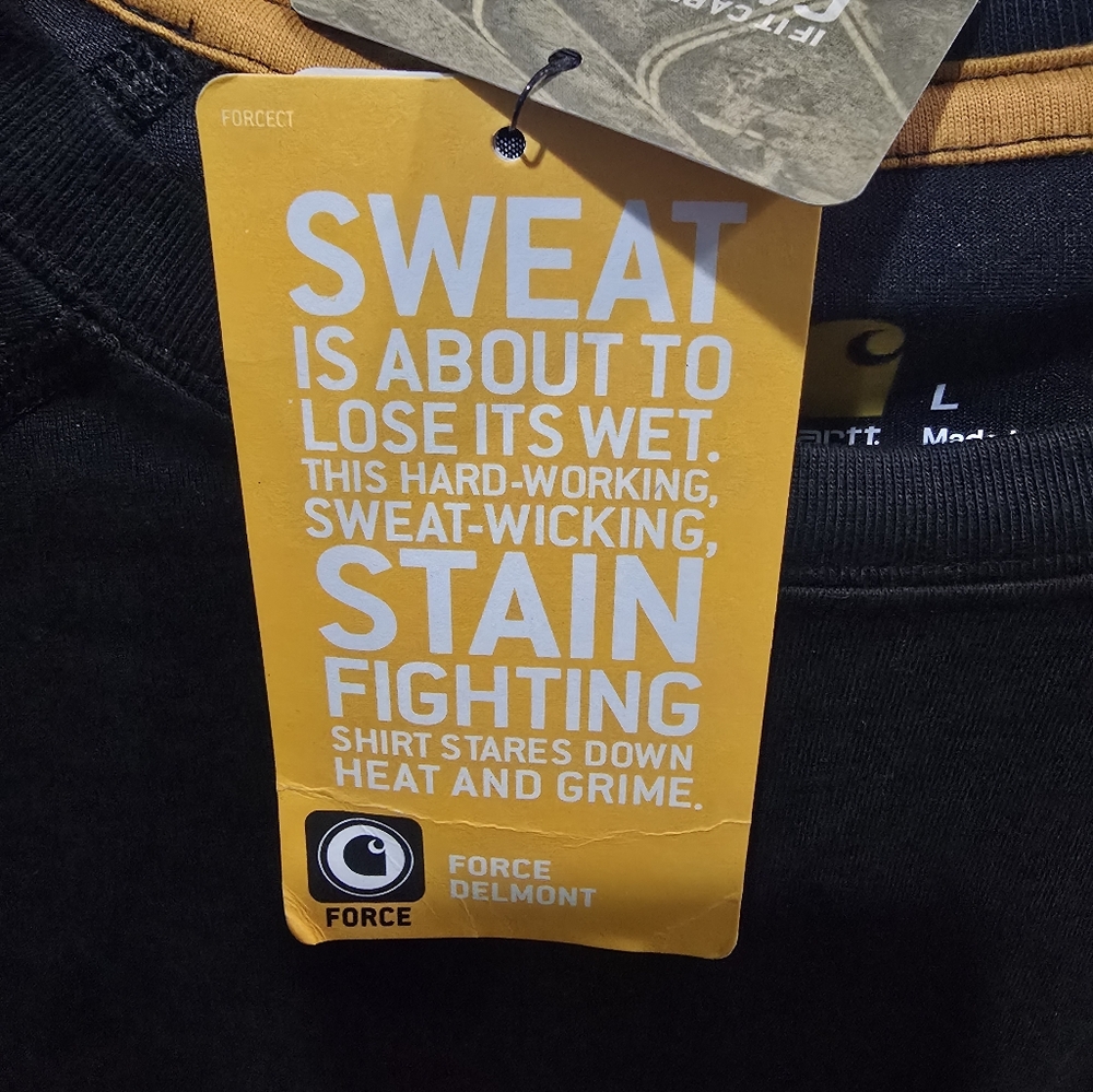 NWT Size Large Carhartt Black Graphic T-Shirt - Picture 6 of 8